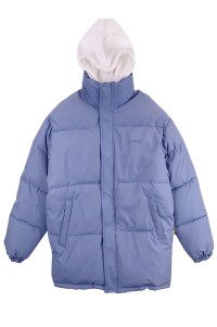 網上下單訂做夾棉百搭拉鏈外套  設計連帽保暖外套 夾棉外套中心 SKVM018